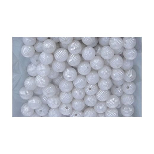 DKP0068 Korálky perleťové reliéfne kocky 10 mm / 90 ks